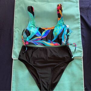Cupshe Multicolor Strappy Swimsuit